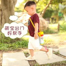 Wei lun сеульская детская Изолированная бутылка из нержавеющей стали с соломенной чашкой двойного назначения ударопрочный детский сад молодой ученик