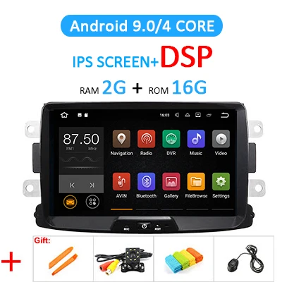 9.0 2G 16G DSP Android 9,0 DSP радио для Duster Logan Xray 2 Dacia Sandero Renault Captur Lada gps навигация ips экран стерео без DVD головного устройства - Цвет: 9.0 2G 16G DSP