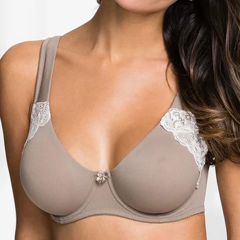 

Women's Minimizer Bra Plus Size Full Coverage Non-padded Wide Straps Ultra Thin Underwire 38 40 42 44 46 C D