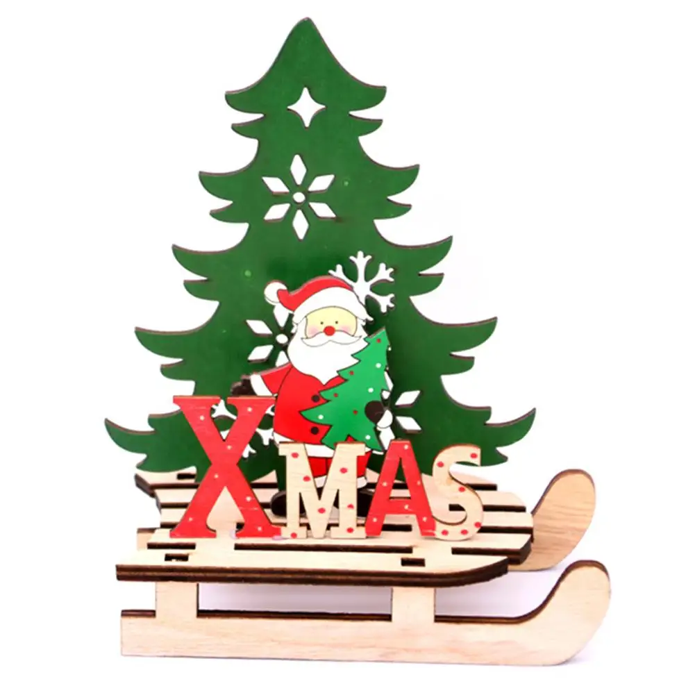 Kuulee Christmas DIY Wood Assembly Sled Car Large-size Jigsaw Puzzle for Home/Shop/Office Decoration Gift |