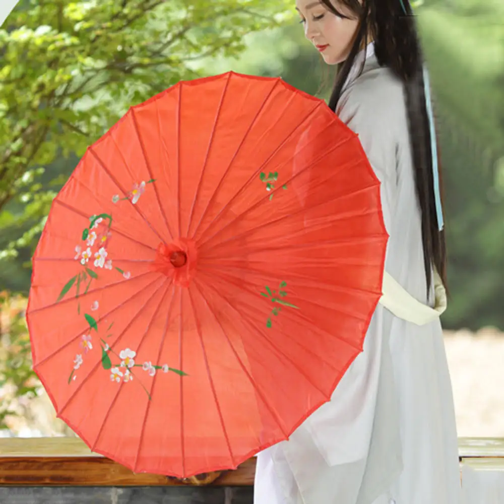Paraguas de papel de aceite de estilo chino para mujer, sombrilla clásica  de tela de seda decorativa, accesorios de decoración de baile antiguo -  AliExpress Hogar y jardín