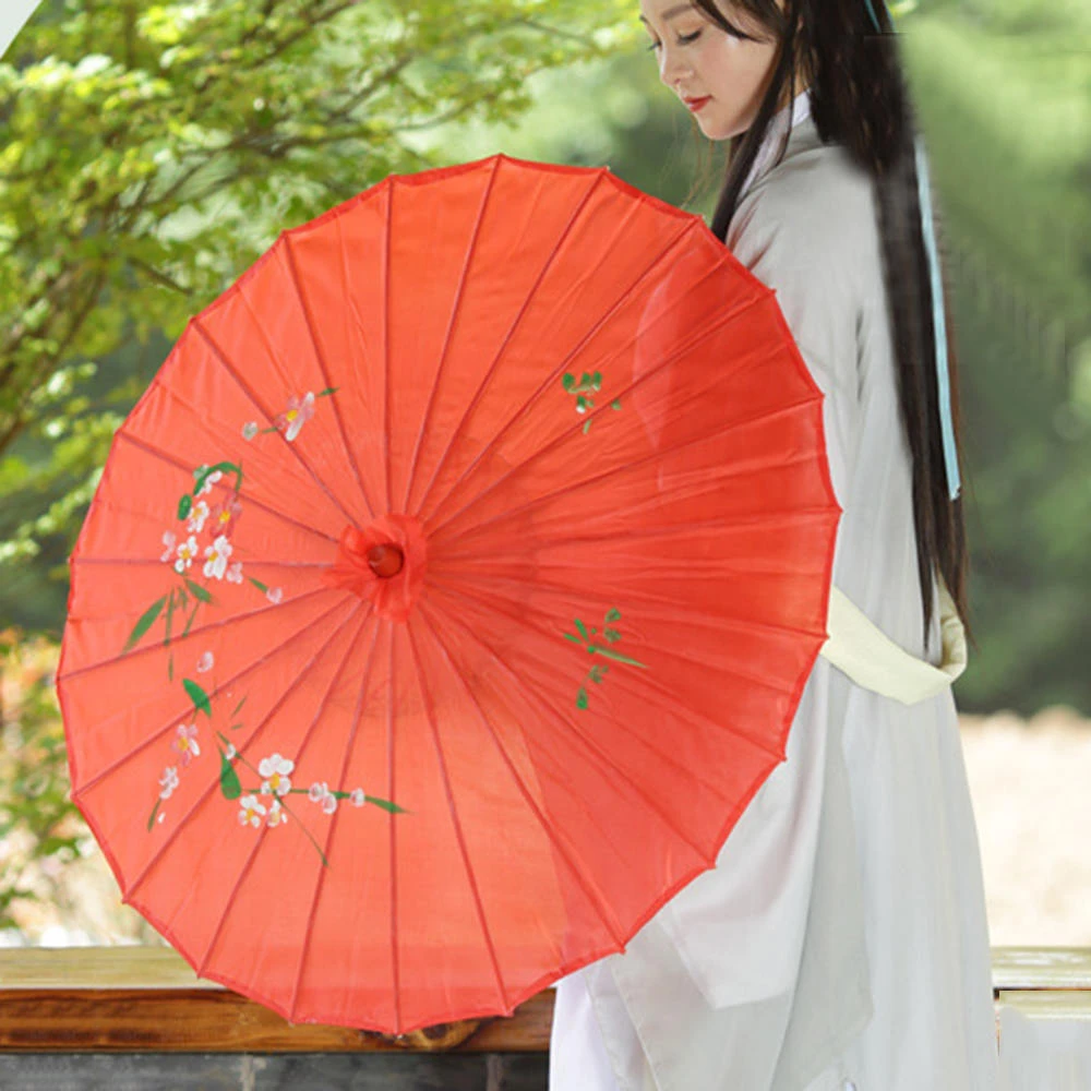 Paraguas de papel de aceite de estilo chino para mujer, sombrilla clásica de de seda decorativa, accesorios de decoración de baile antiguo| Paraguas| - AliExpress