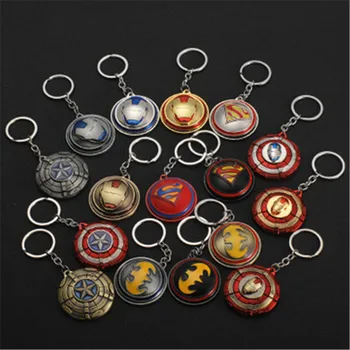 

2020 New Marvel Avengers Keychain Captain America Shield Hulk Batman Mask Keychain Keyring Wholesale