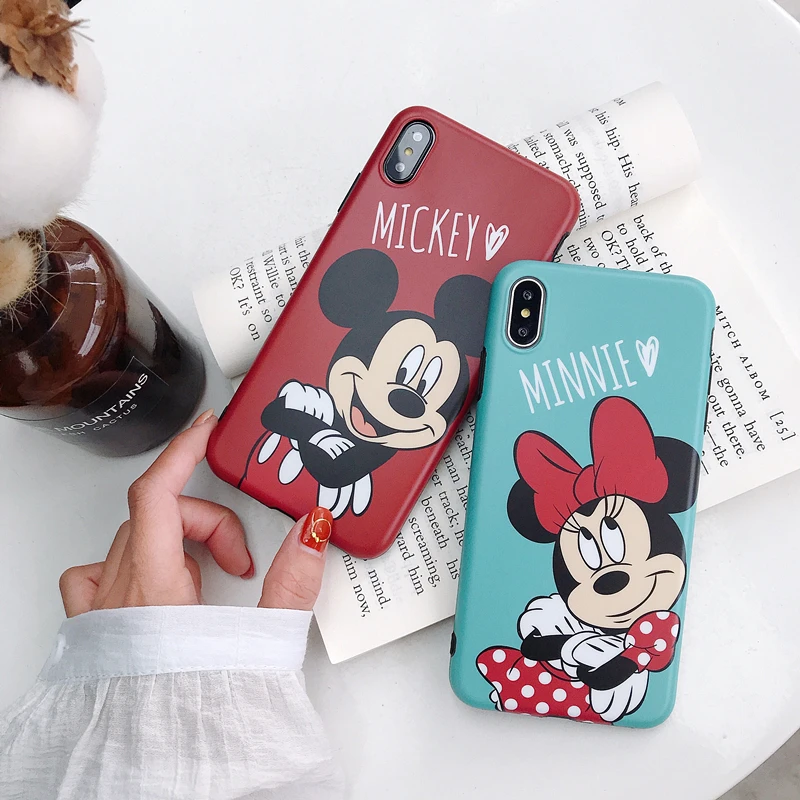 Marchcover Микки Минни Дональд Дейзи матовый чехол для iPhone 11pro X XR XS MAX Мягкий ТПУ 8 7 6S 6