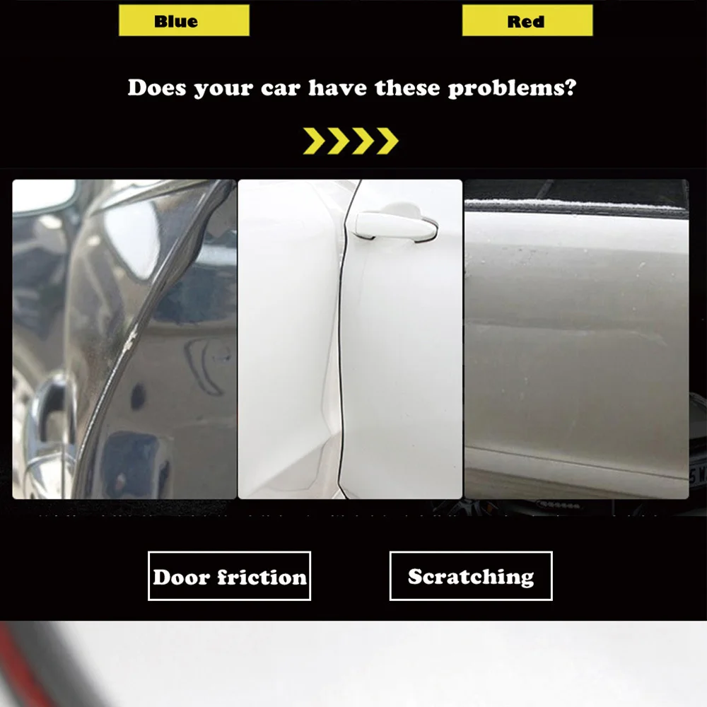 5 м Авто Дверь Резиновая прокладка царапин полоса Защитная крышка для Audi я Ах A8 A3 A4 A6 A5 Q7 R A3 3-дверный