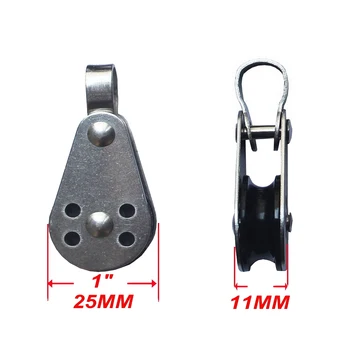 

Stainless Steel Block, Bendable Rope Pulley, Deflection Roller