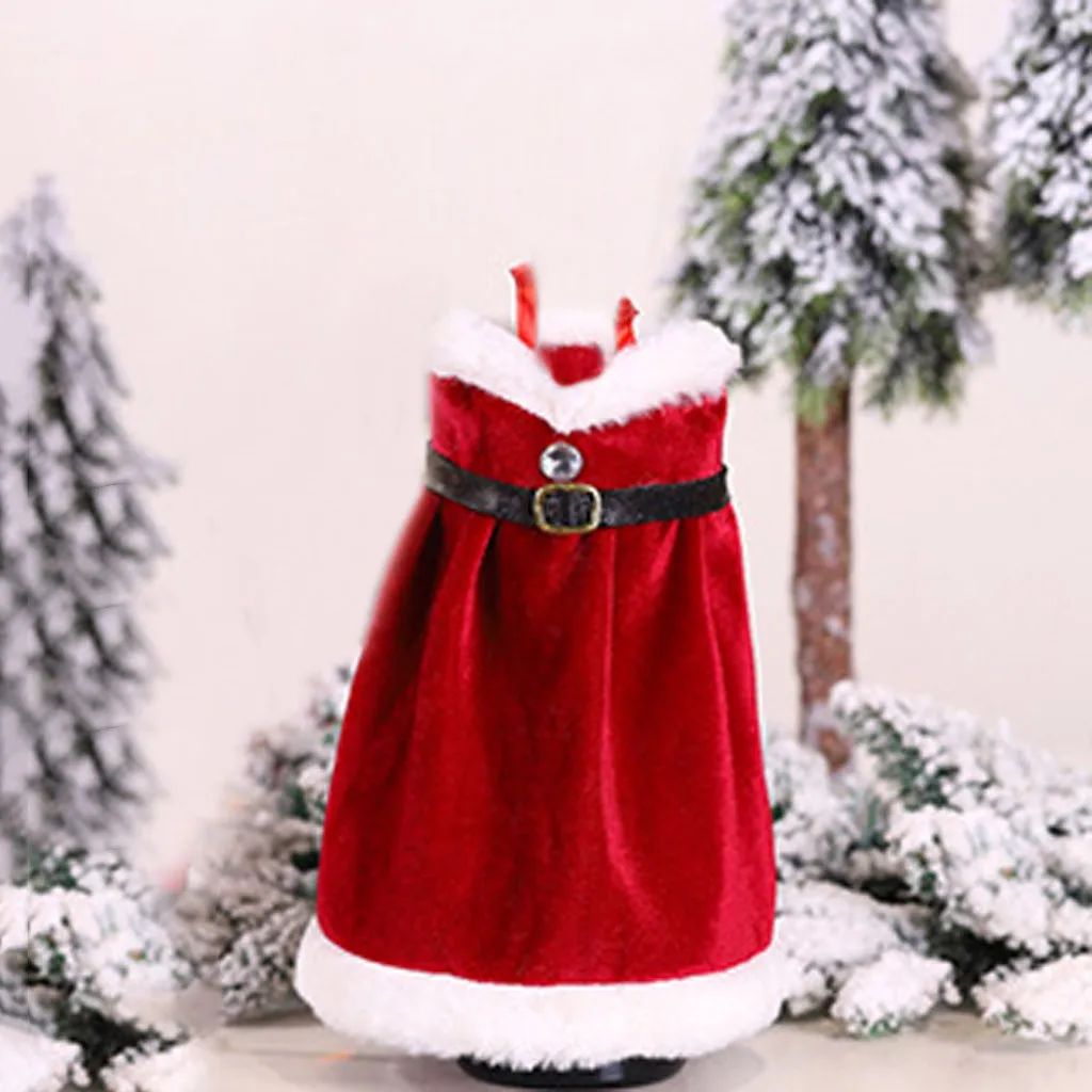 Санта Клаус одежда красное вино бутле чехлы сумка Рождественские украшения свитер наборы Рождество бутылки вина крышка Tab Декор