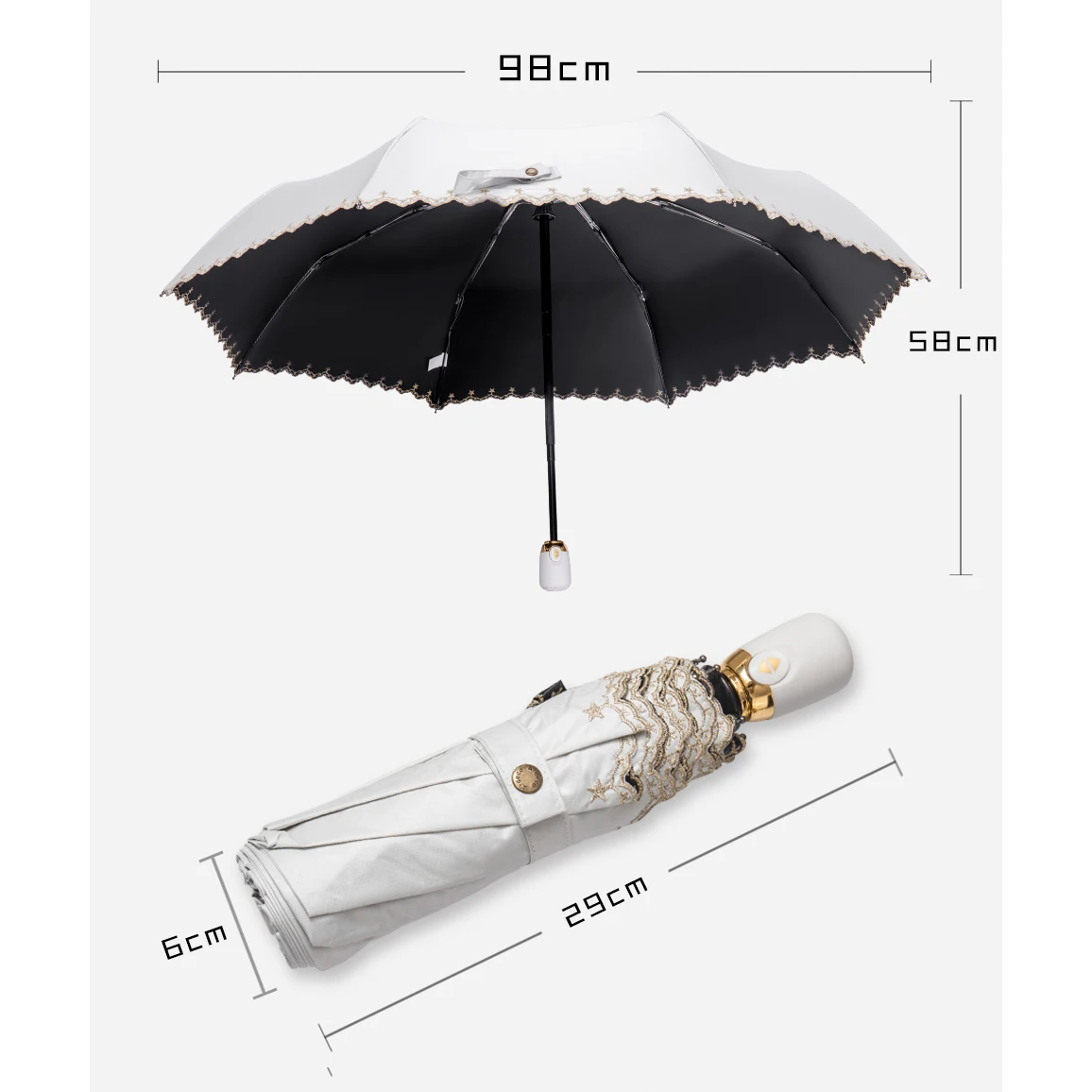 Зонт, автоматический зонт от дождя и солнца, женский зонт от солнца, защита от солнца, Зонт от ультрафиолетового излучения, автоматический зонт