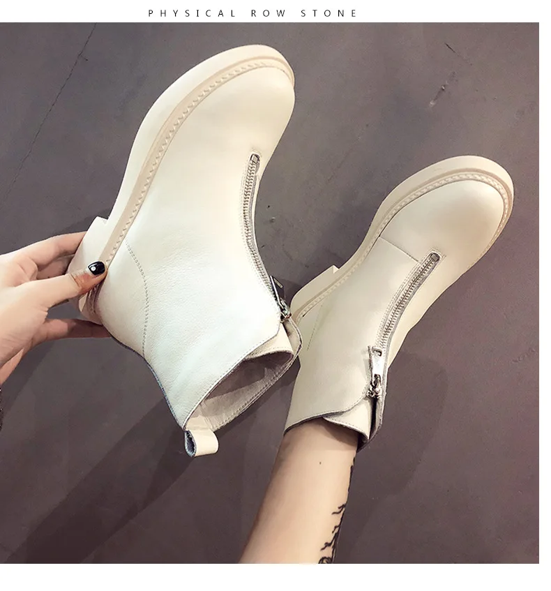 New casual women's shoes winter hot leather short tube women's boots fashion trend comfortable soft wild warm Martin boots