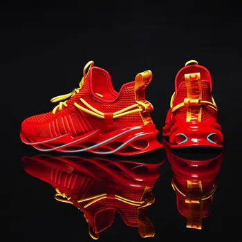 

High Quality Brand Men Casual Shoes Hot sale Spring Autumn Red White Shoes Men Casual Breathable Fashion Casual Men Shoes Black