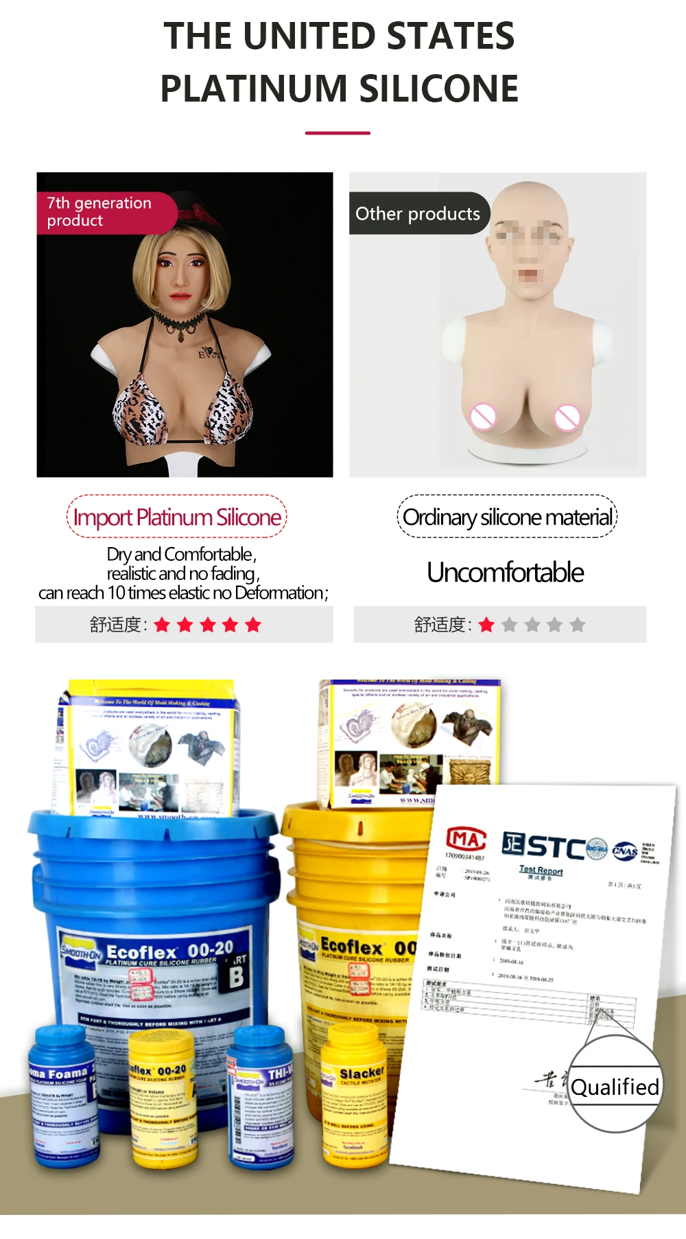 Eyung Crossdresser Transgender Realistic Silicone Female Face Mask With E Cup Boobs Halloween Masquerade Silicone Breast with Mask (18)