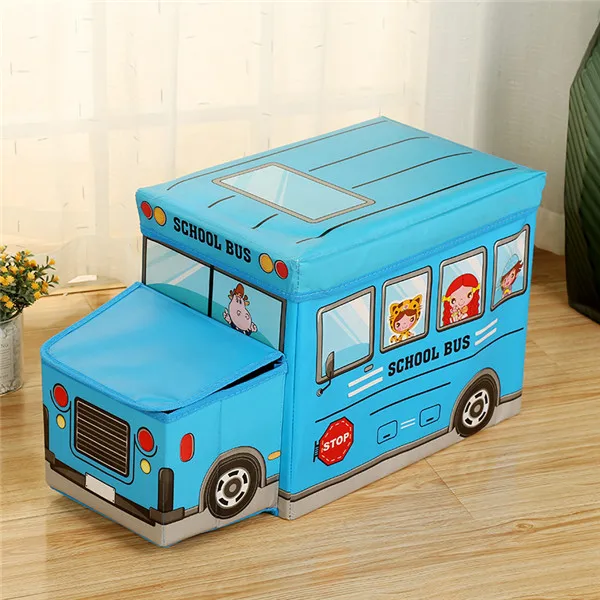 Creative Cartoon Car Storage Box Fold Toy Storage Basket Children Storage Bin