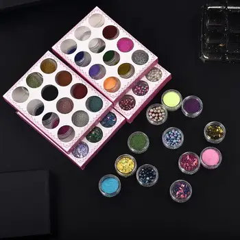 

12bottles Resin Mold Filling Flower Heart Sequin Heart Glitter Fills for UV Epoxy Resin Jewelry Making