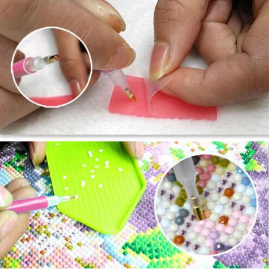 50 Pcs/Lot Manufacturer Direct Diamond Painting Pen Diamond Painting Tools Rhinestone Dotting Pens Diy Craft Tool Set