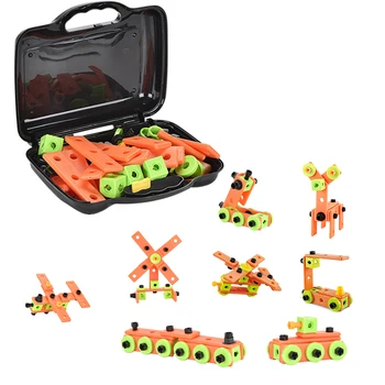 

72Pcs Children Pretend Play Simulation Engineering Assembly Tool Toys With Storage Box For Children Education Toys Birthday Gift
