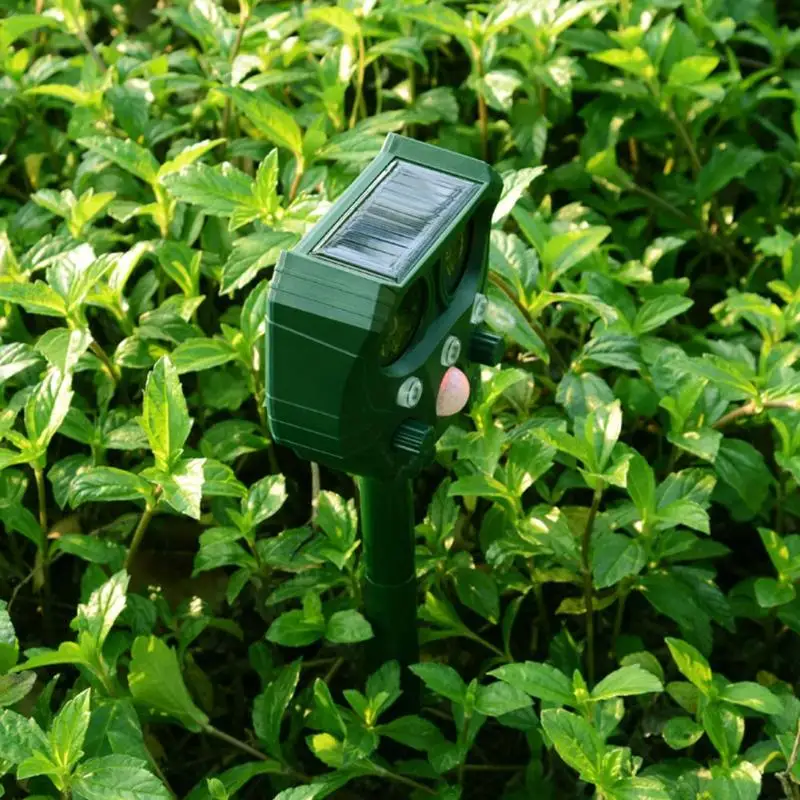 Bird Deflector Solar Outdoor Ultrasonic Mole Mouse Cat Bird Dog Repeller Pest Control Garden Patio Repeller