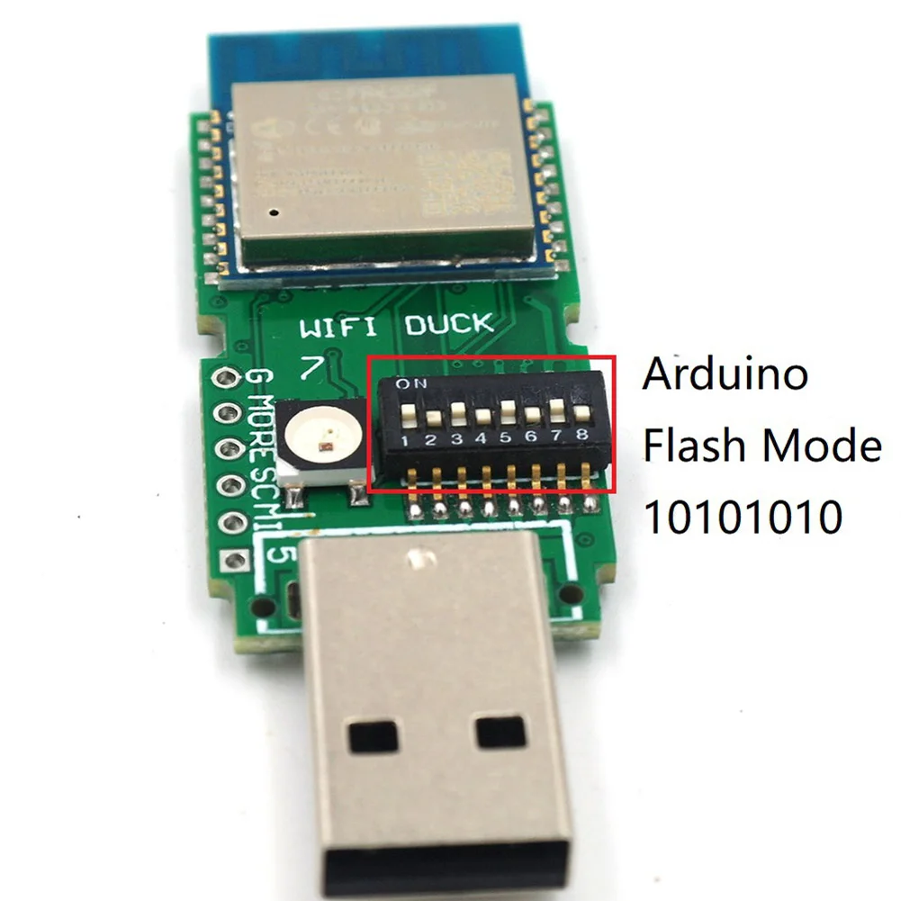 Клавиатура Atmega32u4 Прочный инструмент макетная плата RGB светодиодный WI FI утка ESP WROOM
