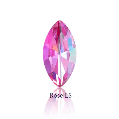 Лазерная серия Кристалл конский глаз сверху камни Наветт стеклянные приклееные Стразы идеально подходит для DIY Изготовление одежды Ювелирные изделия Аксессуары - Цвет: Rose LS