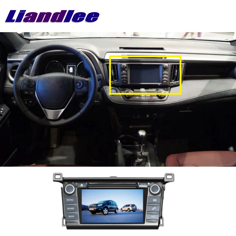 Для Toyota RAV4 2013~ LiisLee автомобильный мультимедиа, ТВ DVD gps аудио стерео Hi-Fi радио стиль навигация NAV навигационная карта