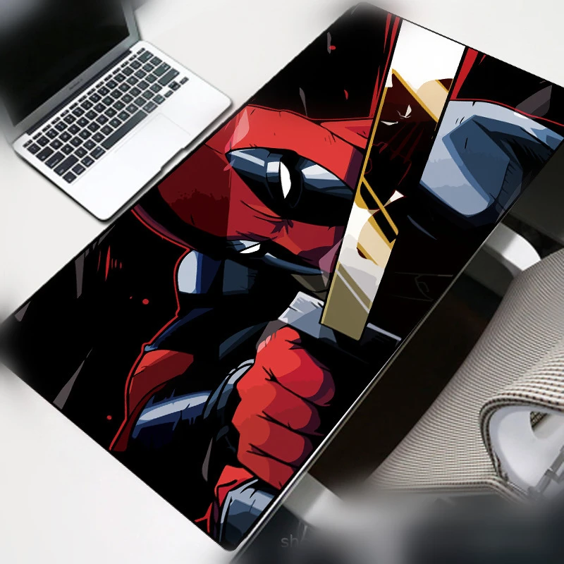 Deadpool ratón de gran tamaño pad jugador 70x30cm de dibujos animados Skid Borde de bloqueo alfombrilla resistente portátil Oficina Mat escritorio mat portátil