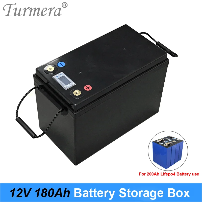 competitive nano energy saving card with first class quality and high anion content energy card Turmera 12V 180A Battery Storage Box with LCD Display for 4Pieces 200Ah 280Ah 310Ah 3.2V Lifepo4 Battery Solar Energy System Use