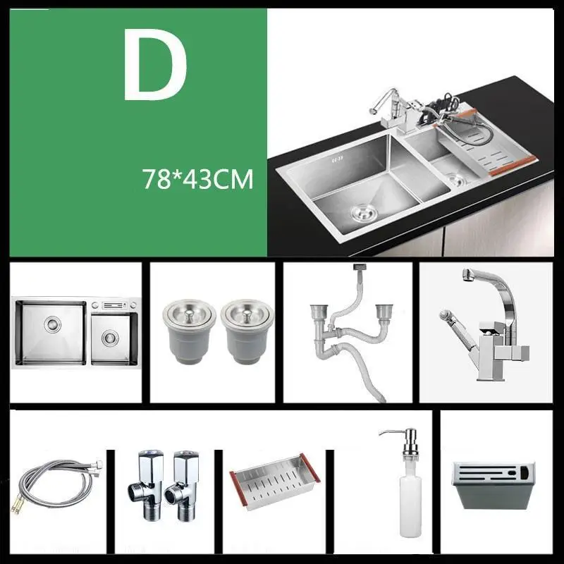 MODEL V Смеситель для гурманов Umywalka Inox Evier Lavello Zlewozmywak Ze Stali Nierdzewnej Cuba Fregadero Lavabo Pia Cozinha кухонная раковина - Цвет: MODEL V