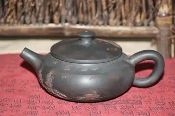 

Jian shui purple ceramic tea pot Chinese pot Цзяньшуйская керамикачайник from Jianshui * Banyue Hu "Crescent * about 200m l