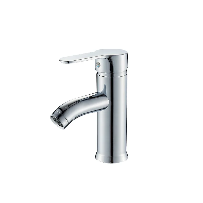 

Boiroo Cross Border for Copper Short Bending Cylindrical Single Bore Wash Basin Faucet Wash Basin Hot And Cold Mixing Faucet