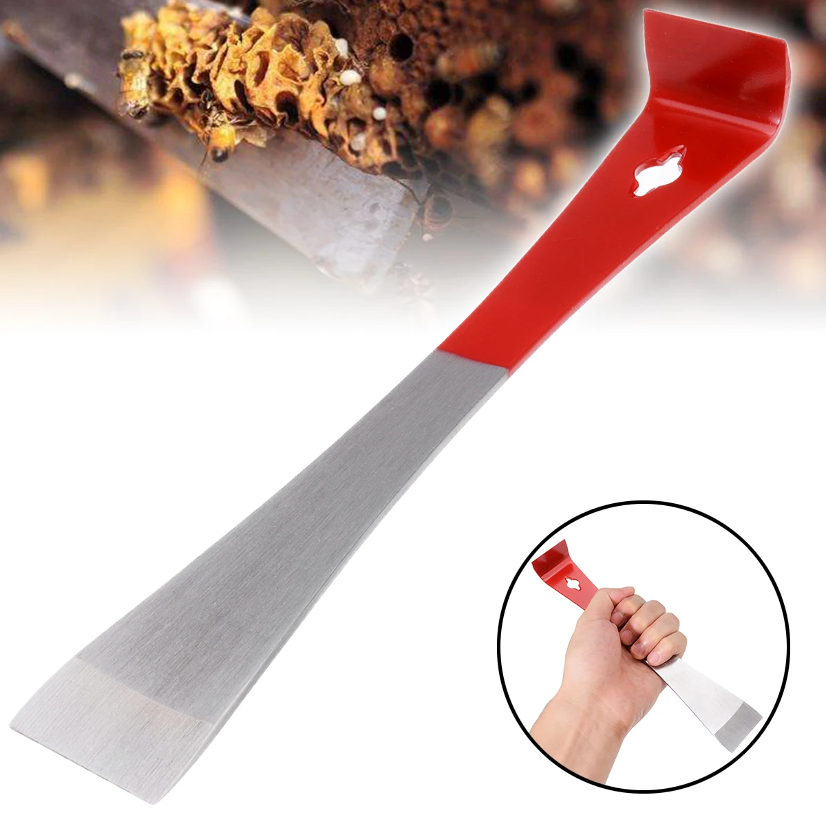 1 шт. скребок для улья из нержавеющей стали для пчеловода 40x240 мм инструмент крюк-Скребок Инструмент Пчеловодство плоский рот скребок улья