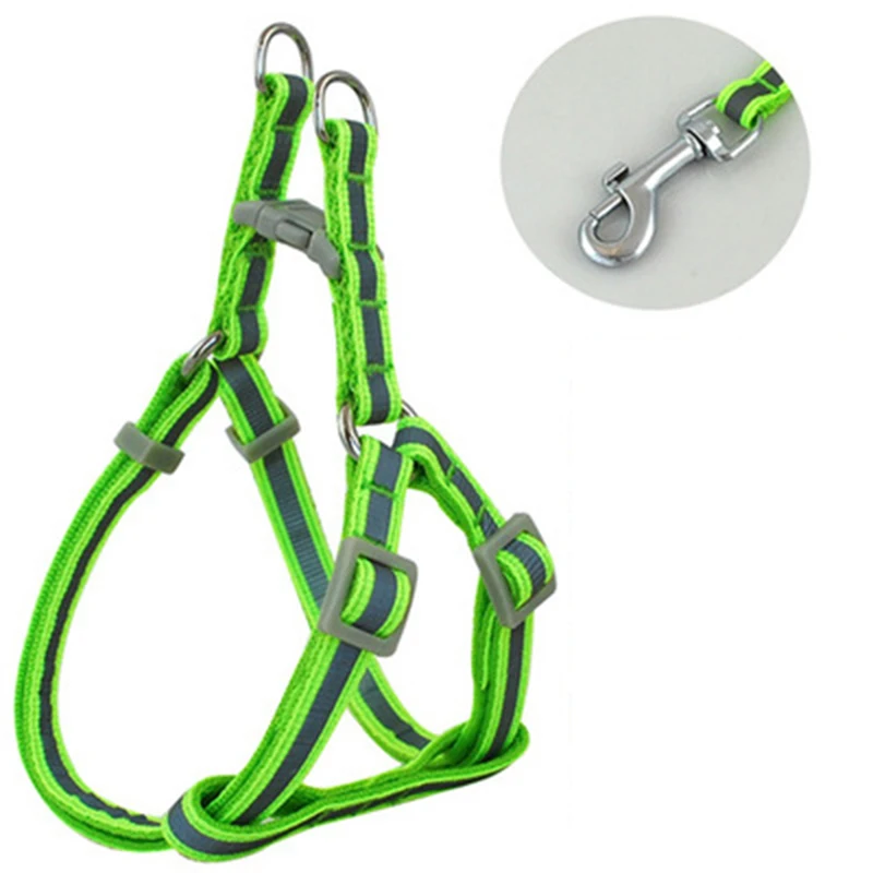 Adjustable Lead Harness Pet Hand Strap Walk Out Collar Reflective Nylon Small Dog Small Large