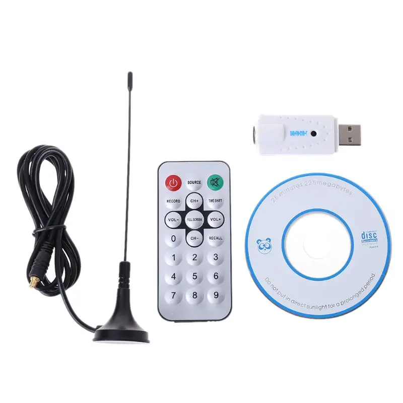 Мини RTL-SDR FM+ DAB DVB-T USB цифровая телевизионная Флешка RTL2832U R820T тюнер приемник набор
