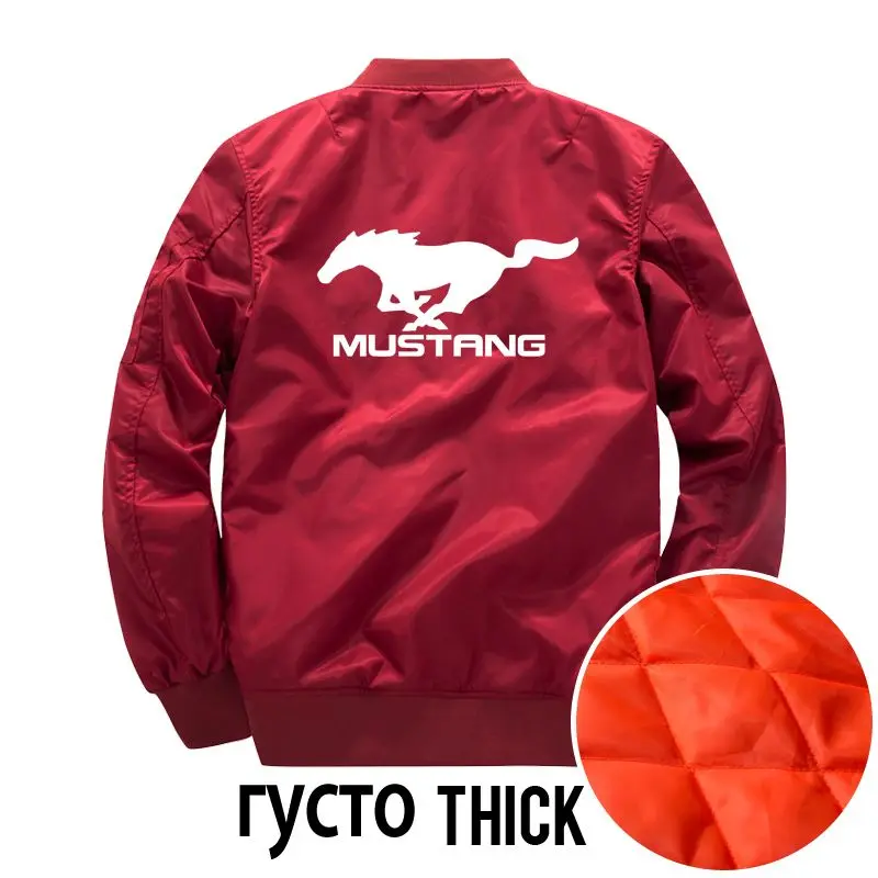 MUSTANG гоночные куртки для мужчин Militar куртка с круглым вырезом бейсбольная Водонепроницаемая Повседневная Военная стильная ветровка теплая 6XL 7XL HO9I1 - Цвет: Thick Wine