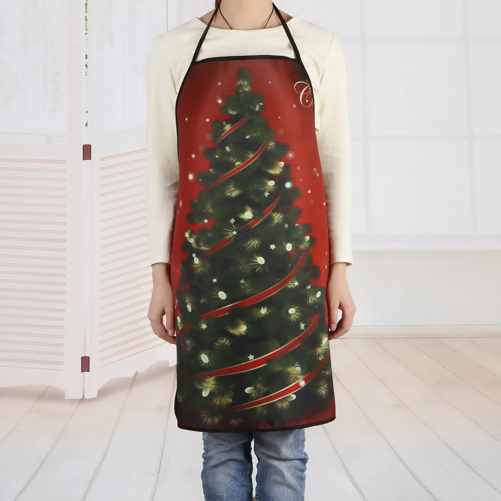 Christmas Decoration Waterproof Apron Christmas Dinner Party Apron