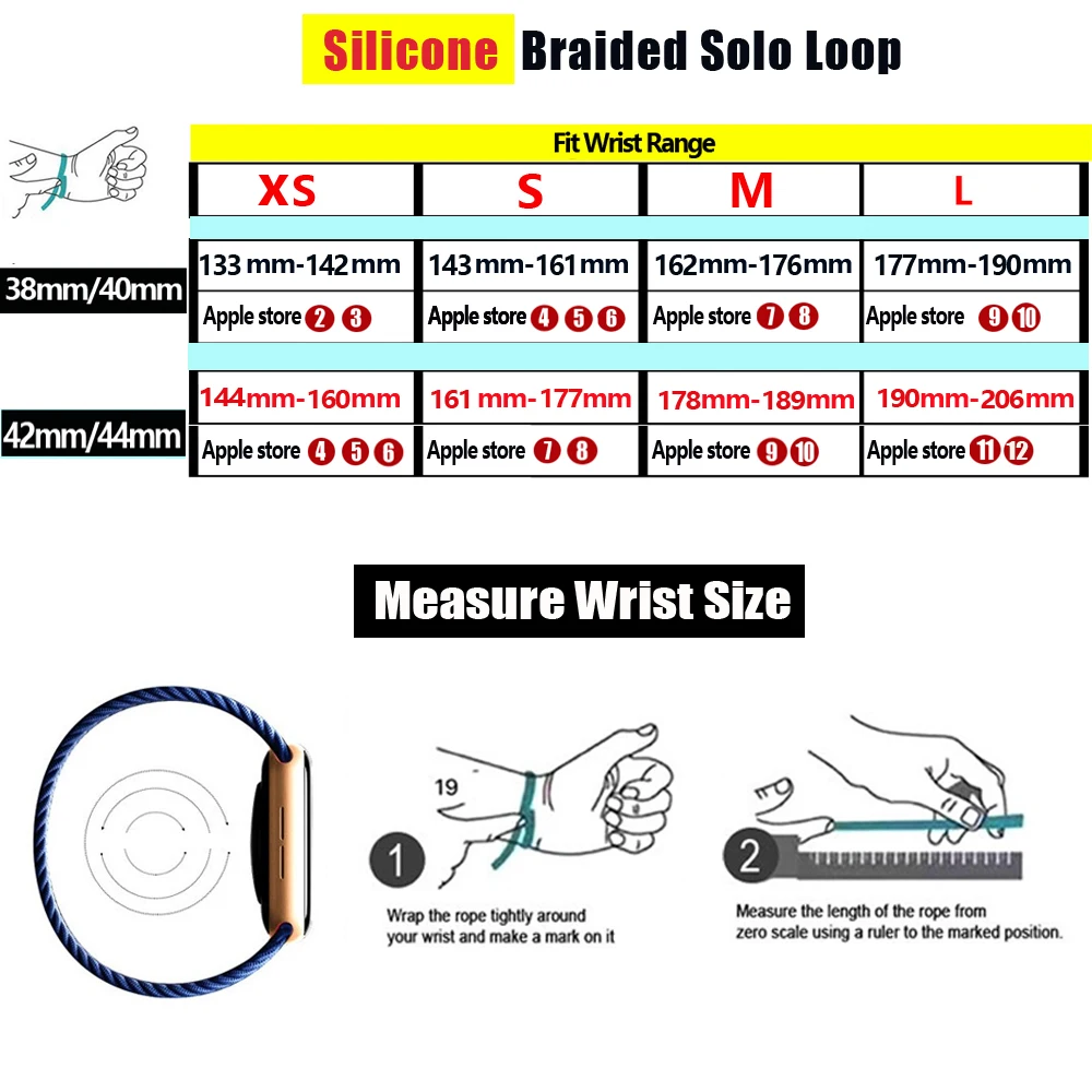 Solo Loop Strap For Apple Watch Band 