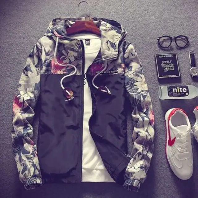 US $7.80 Hot Autumn Jacket Harrington Mens Classic Retro Scooter Vintage Zipper Biker Bomber Mod Casual Coat