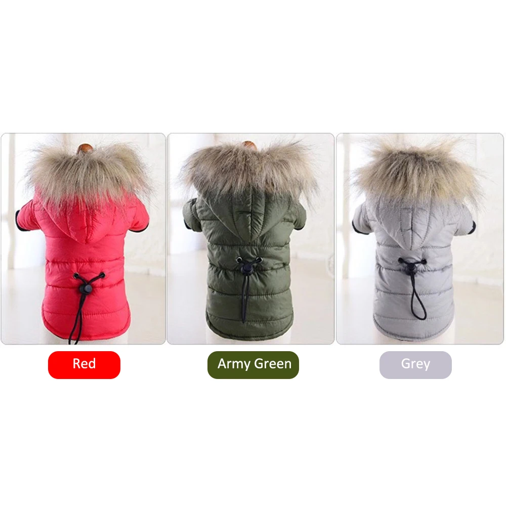 Зимняя пуховая куртка для собак водонепроницаемая Женская домашних животных
