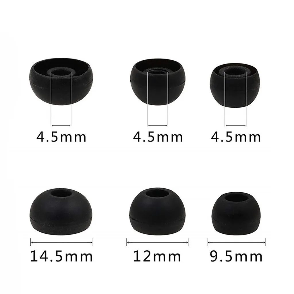 6 пар мягких Противоскользящих силиконовых ушных вкладышей для Apple AirPods Pro защитный рукав шапки с наушниками затычки для ушей