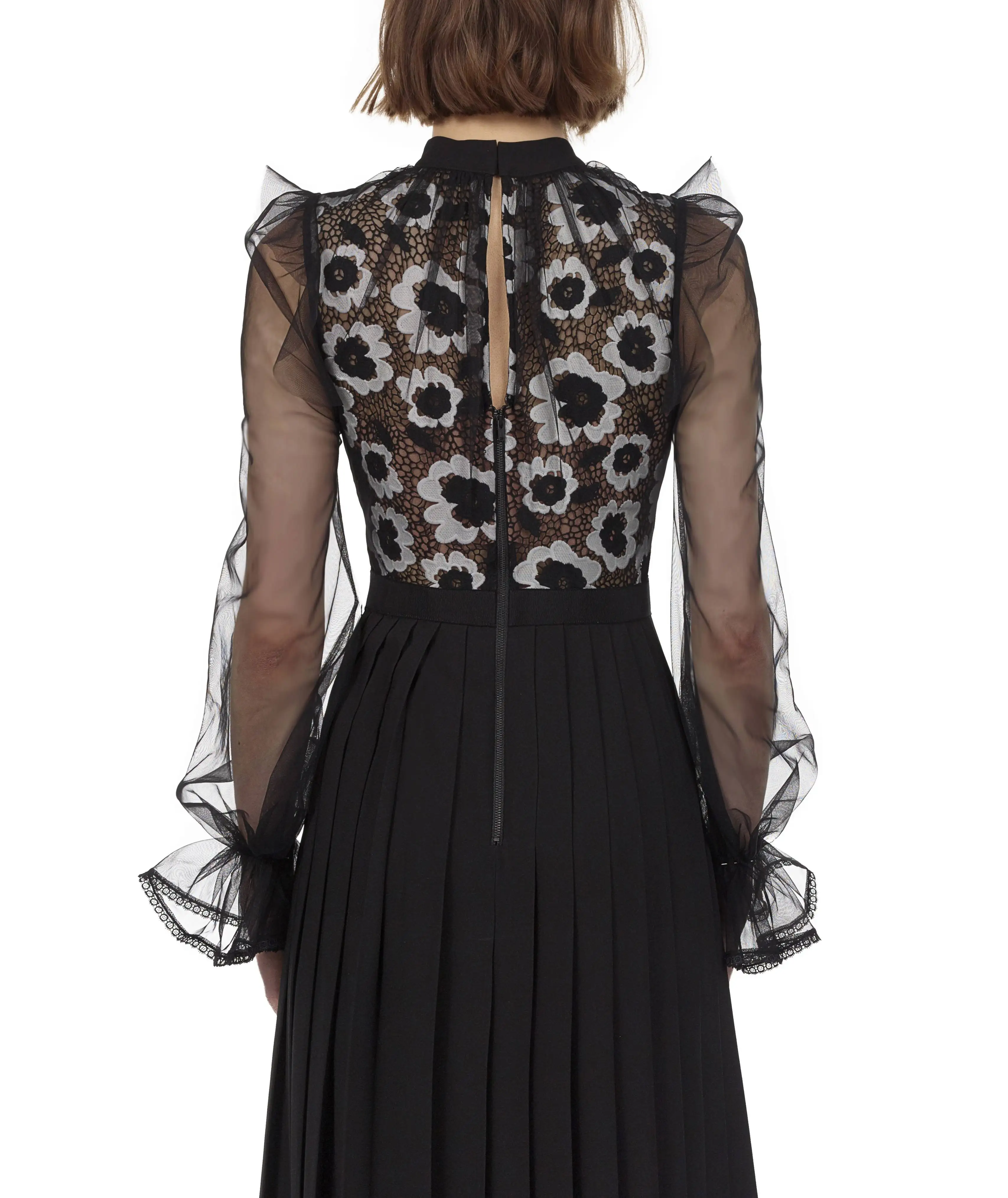 Женское модельное дизайнерское длинное платье Черное Вечернее Платье макси с