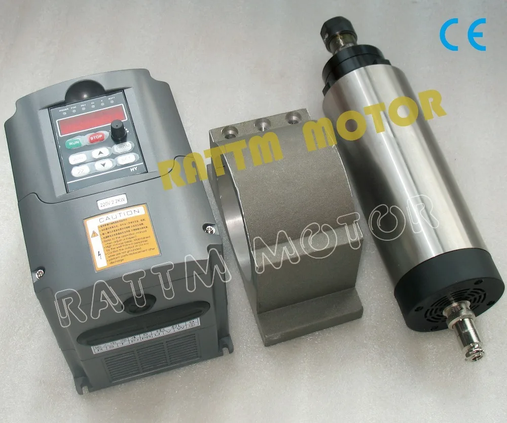 2.2KW Air-cooled 220V spindle motor ER20 24000rpm ...