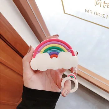 

For Airpods Pro Case Rainbow Cloud Cartoon Soft Silicone Wireless Earphone Cases For Apple Airpod Pro Case Cute Cover Funda