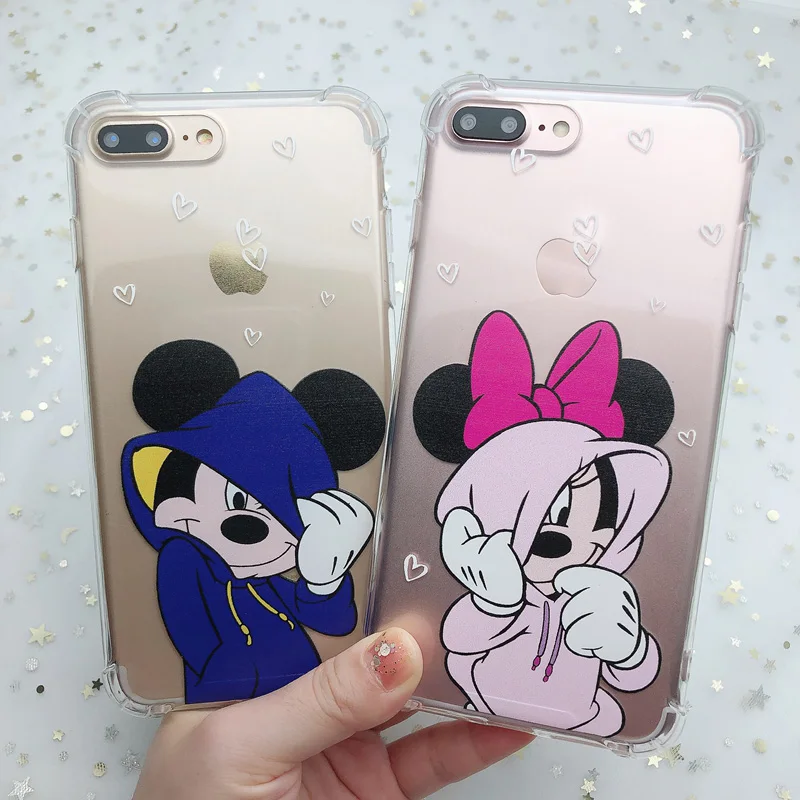 Shockproof Clear Silicone Case For iPhone 11 Pro XS MAX XR X Lovely Cartoon 7 6 6S 8 Plus Anti-Knock Soft Back Cover |