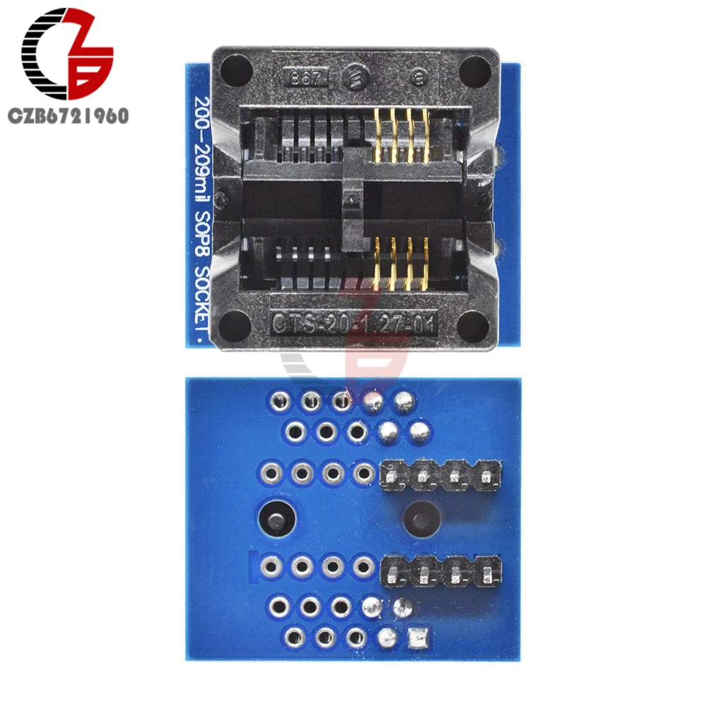 SOIC8 SOP8 для DIP8 EZ Программист конвертер разъема адаптера модуль 8 Pin 200mil