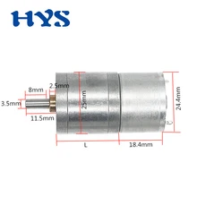 DC 12 V 6V Шестерни Электродвигатель с редуктором мини микро электродвигатели 12 вольт обратный 8/10/17/23/50/1800 об/мин мотор-JGA25-310 факсированная скоба