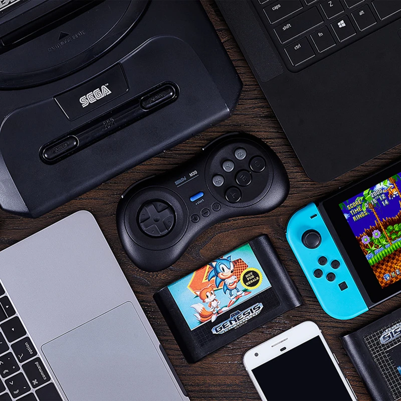 

M30 Bluetooth Gamepad for Sega Genesis Mega Drive Style for for Nintendo Switch macOS Steam Games Android Smartphones