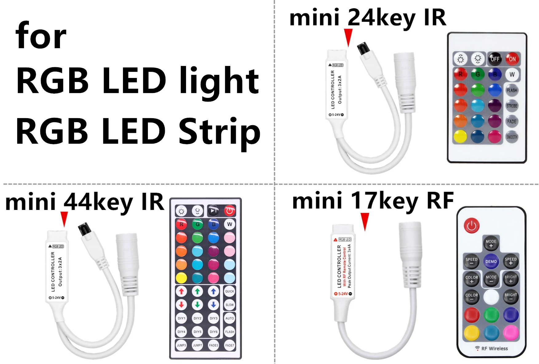 Контроллер светодиосветодиодный инфракрасный контроллер светодиодов RGB ИК