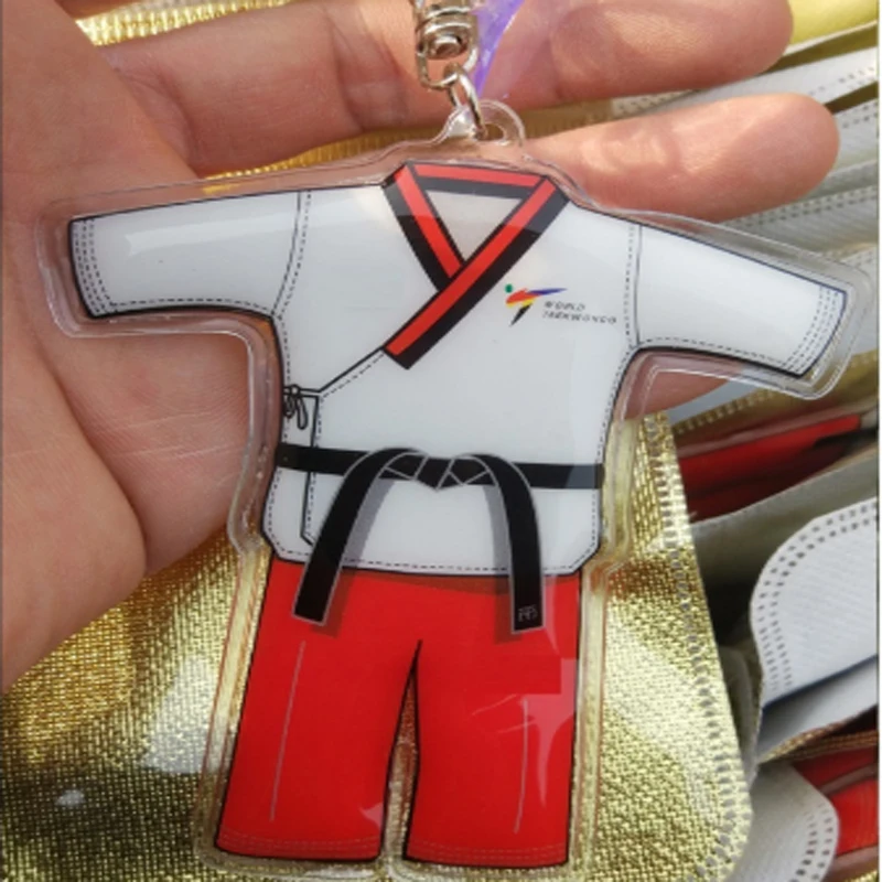2020 New Suction cup Taekwondo Keychain Sport Key chain Cute Toys Tae