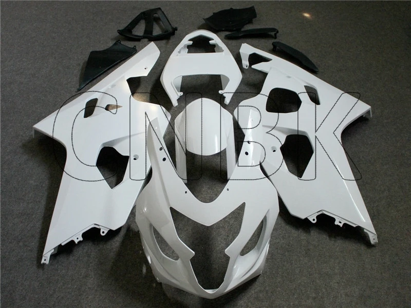 COMPRESSION mold Для GSX R 600 2004 Abs обтекатель GSXR750 04 белый обтекатель наборы для Suzuki GSXR750 2004-2005 K4 обвес - Цвет: COMPRESSION mold