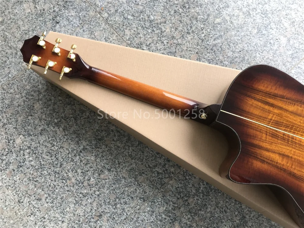 Ebony гриф K24ce Koa Акустическая гитара, 41 дюймов K24 Solid koa электрогитара Акустическая
