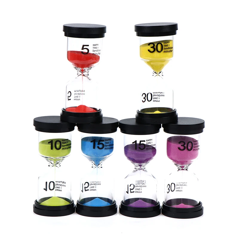 1PC 5/10/15/30 Minutes Sand Watch Hourglass Sandglass Sand Cook Clock Children Gift Sand Timer Home Decoration 2