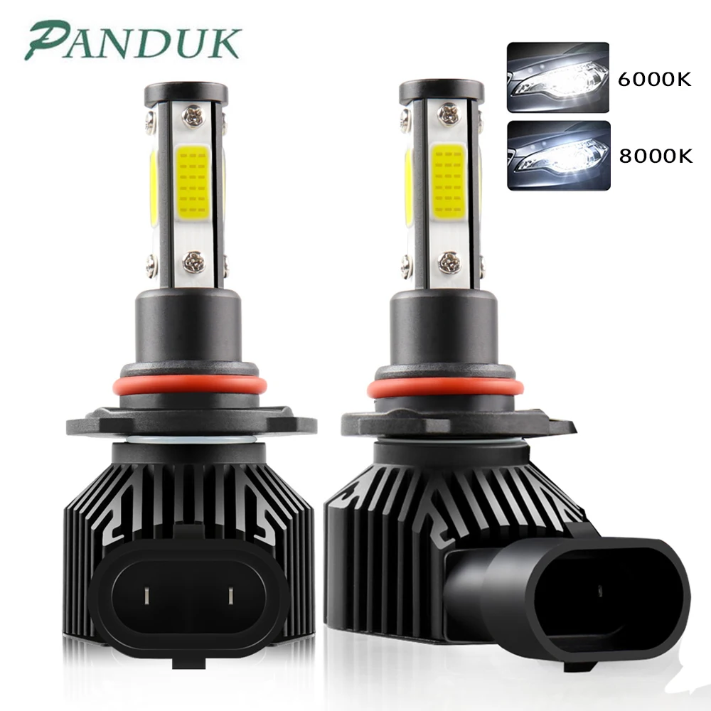 

PANDUK 2pcs 360 Degree LED 14000LM H7 H11 LED Bulb H8 H9 9005 HB3 9006 HB4 Auto Car Headlight 6000K Fog Light 12V 6000K